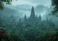 Indonesia yang sedang diguyur hujan